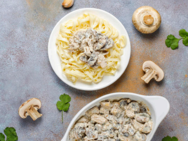 Fettuccine with chicken